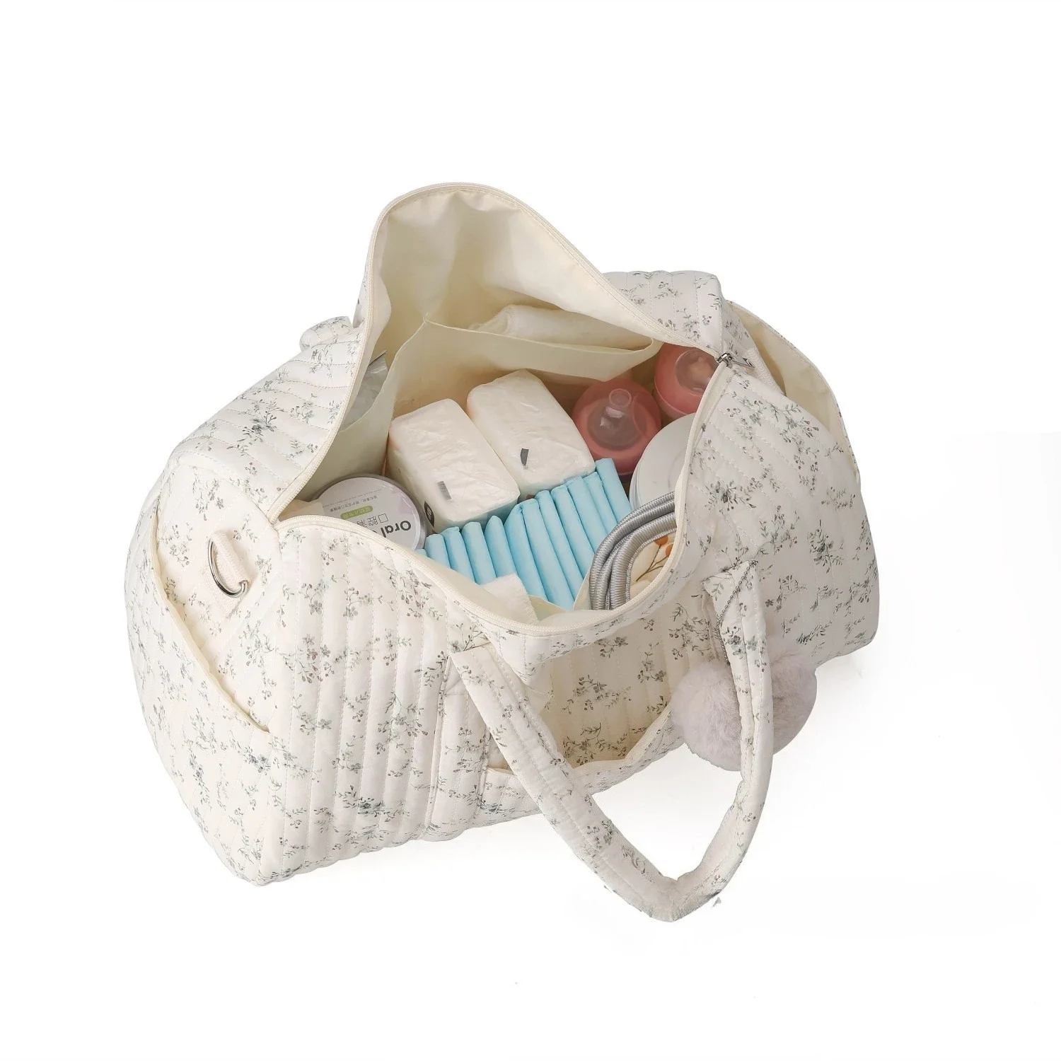 Bolsa de maternidad con bordado floral y gran capacidad - imagen 5
