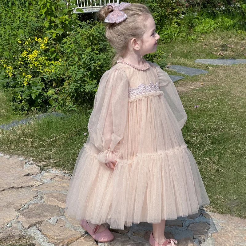 MILANCEL vestido primavera niña 2-6 años tul encaje princesa - imagen 4