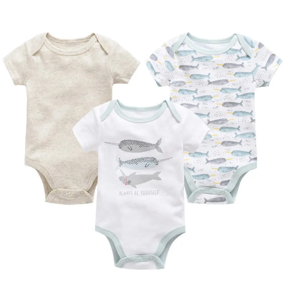 Conjunto de bebé de algodón unisex de manga corta - imagen 4