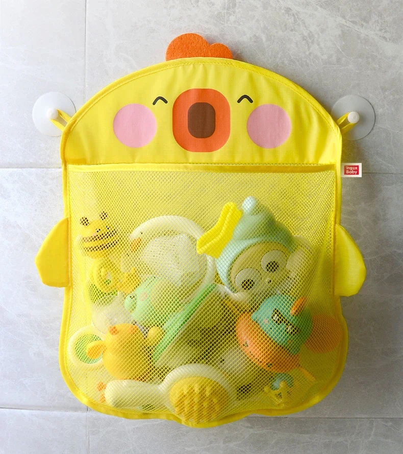 Bolsa de malla con diseño de patos y dinosaurio