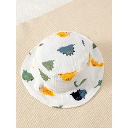 Conjunto bebé dinosaurio mono sin mangas con sombrero de verano