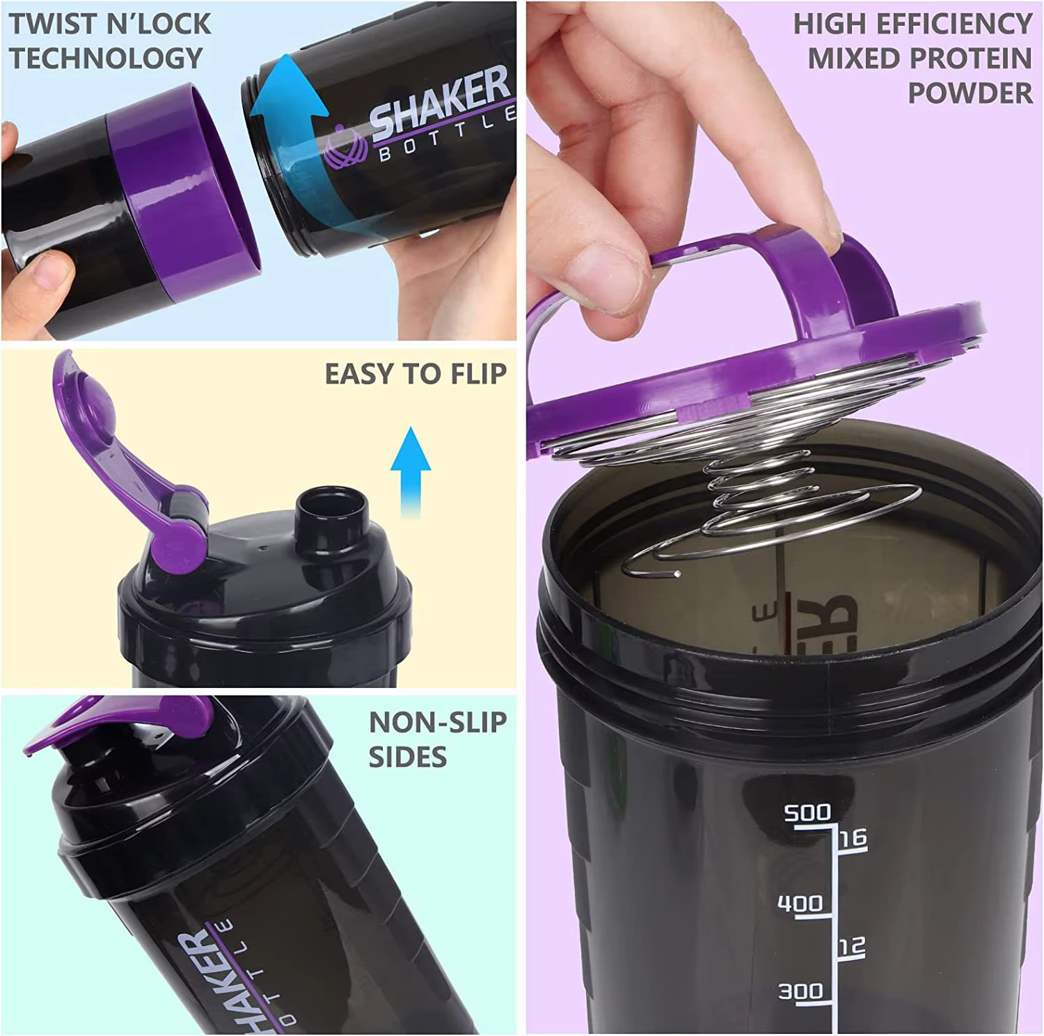 Botella Sport Kids para batidos de proteínas infantiles - imagen 5
