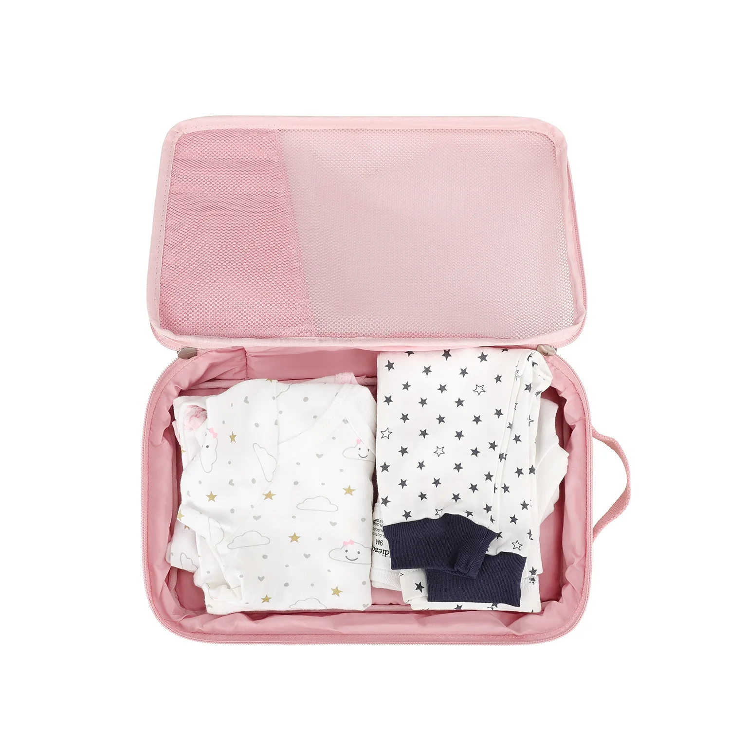 Bolsa de pañales algodón bebé – organizadora portátil para viaje - imagen 2