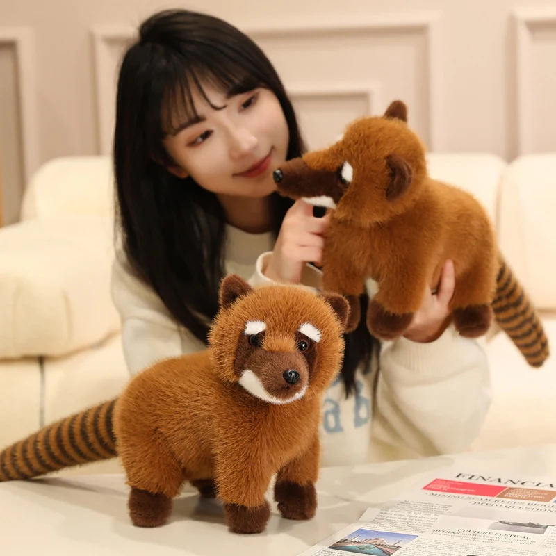 Peluche de mapache realista bonito – Juguete zoológico - imagen 2