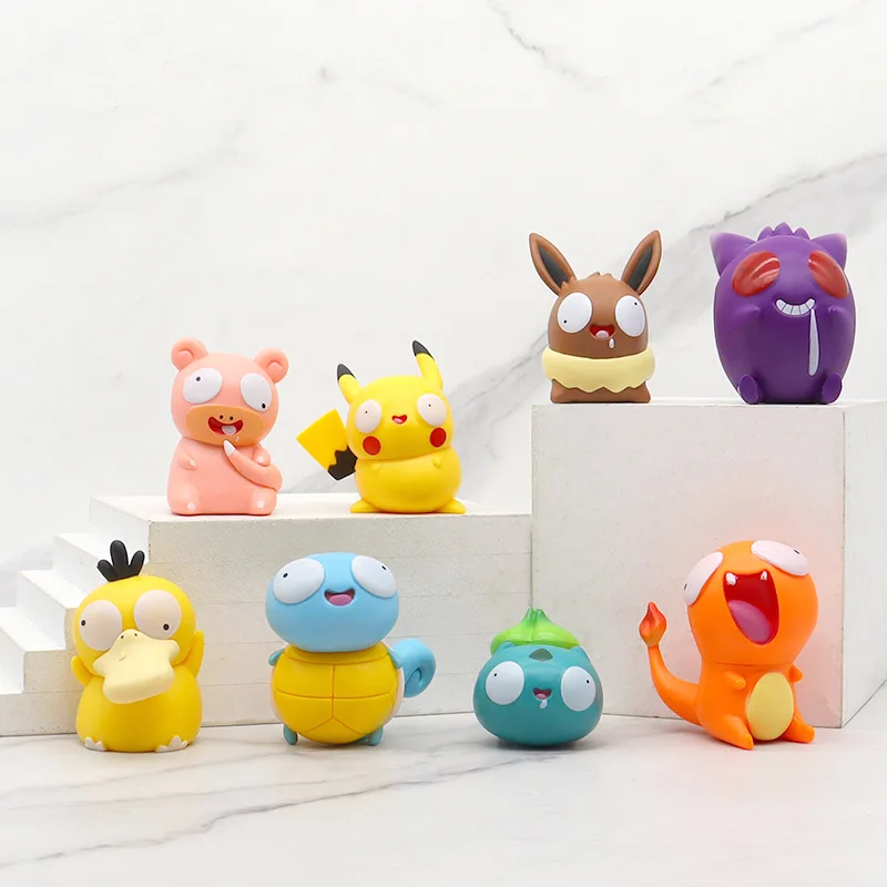 Figura de acción Pokémon estilo kawaii ojos grandes Pikachu - imagen 4