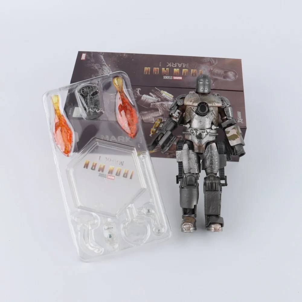 Figura Iron Man MK1 con articulación visible