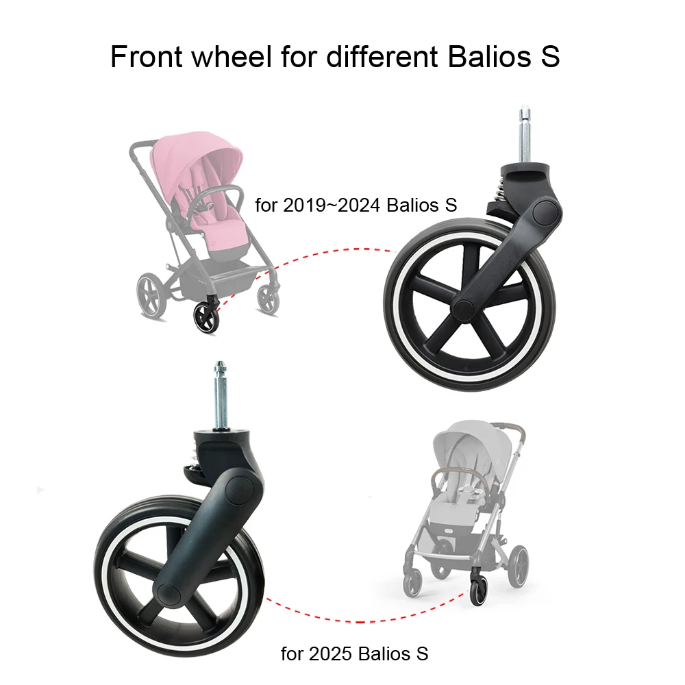 Rueda delantera compatible con Cybex Balios S Lux, recambio - imagen 4