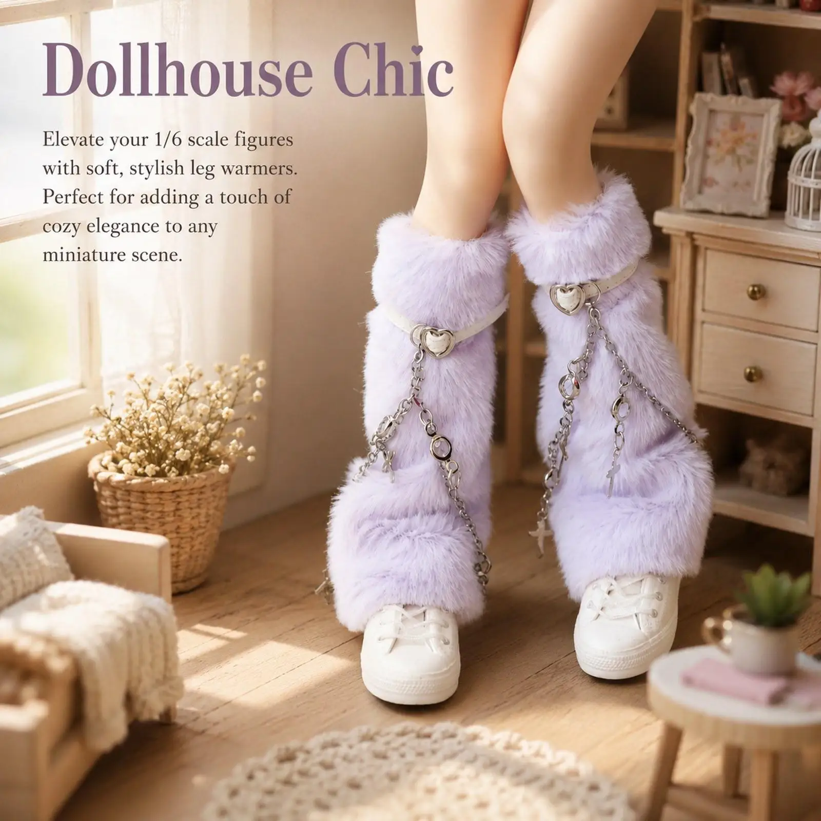 Calcetines cortos para botas de muñeca, calentadores tobillo - imagen 3