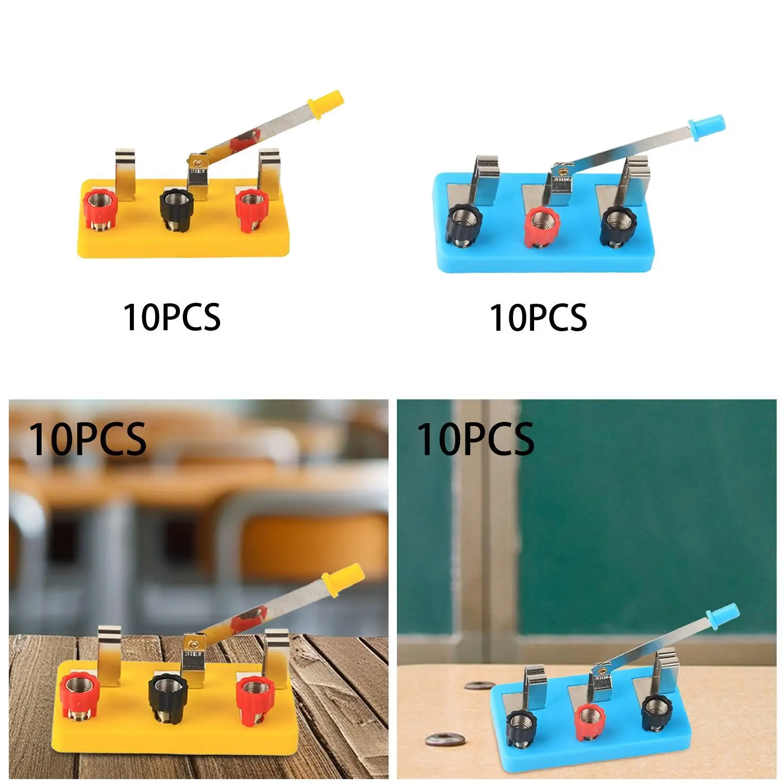 10 Pieces Single Pole Double Throw Switch Science Toys Education Toys for Children Gifts Age 8 9 10 11 12 Years Old Teacher