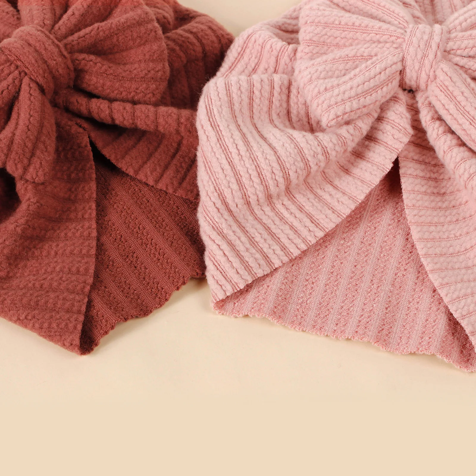Diadema turbante bebita rosa