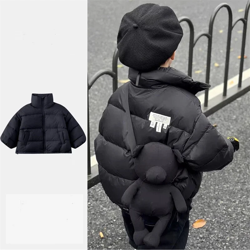 Abrigos de invierno en algodón con cuello levantado unisex