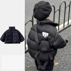 Abrigos de invierno en algodón con cuello levantado unisex