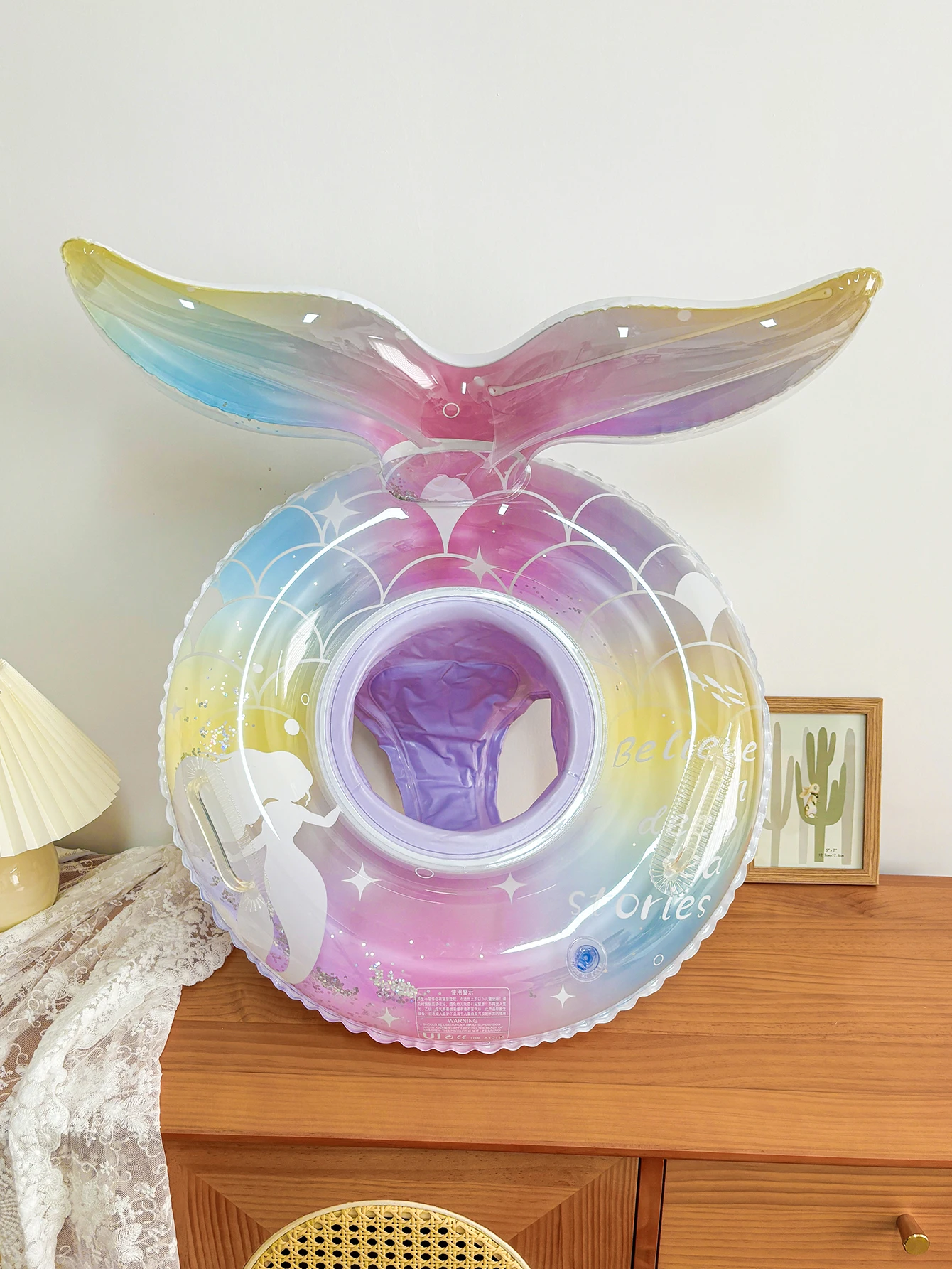 Juguete flotante de sirena con bolsillo lateral para niños - imagen 4
