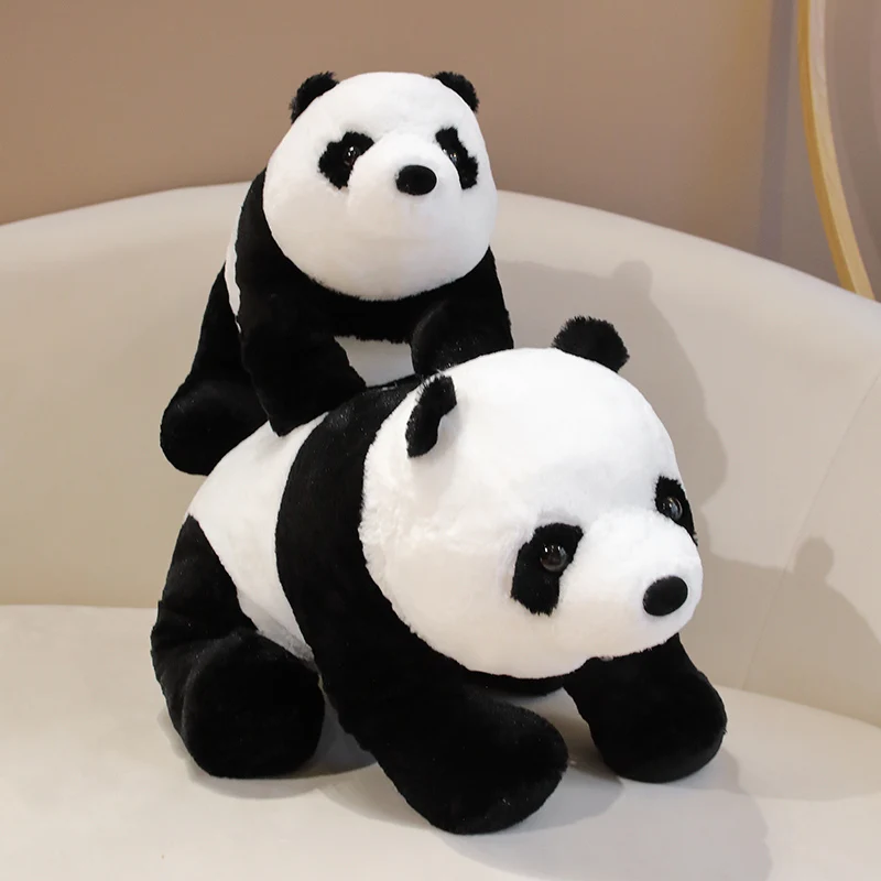 Almohada peluche panda suave estilo clásico para niños tierno - imagen 2