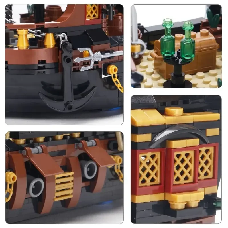 Bloques de barco pirata: velero de construcción para decorar - imagen 4