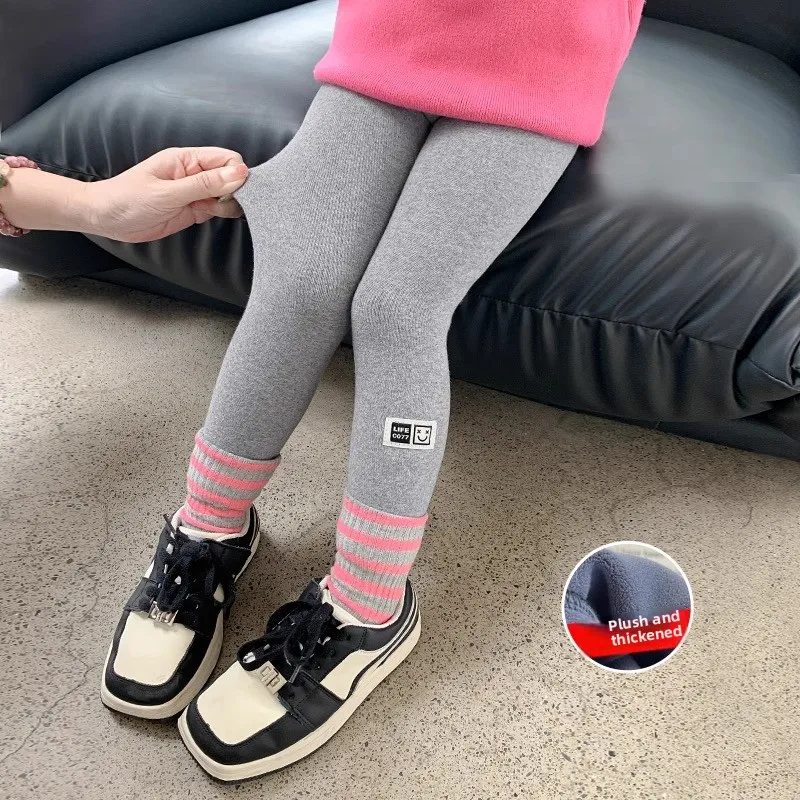 Leggings de lana de invierno para niñas: gruesos y cálidos