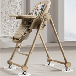 Silla de comedor bebé plegable multifuncional con ajuste de altura