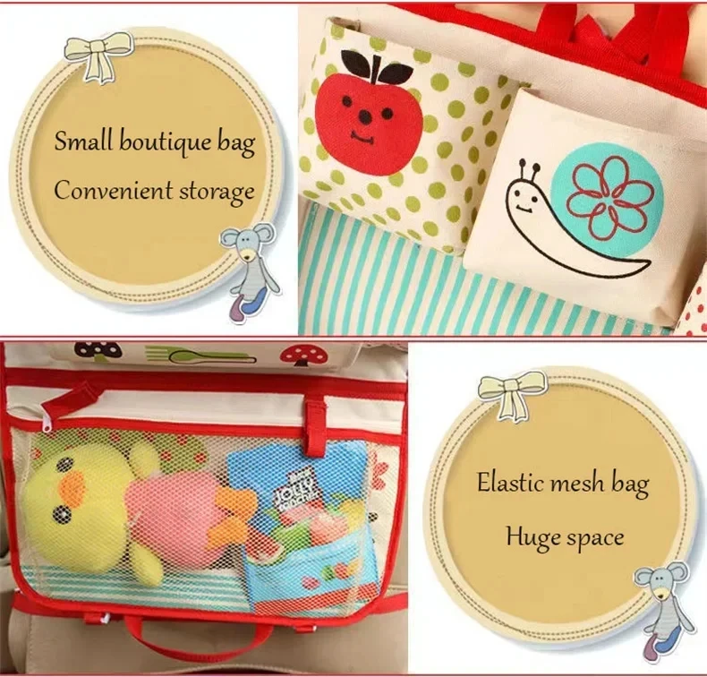 Organizador de coche para bebé – Bolsa colgante extensible multifunción - imagen 2