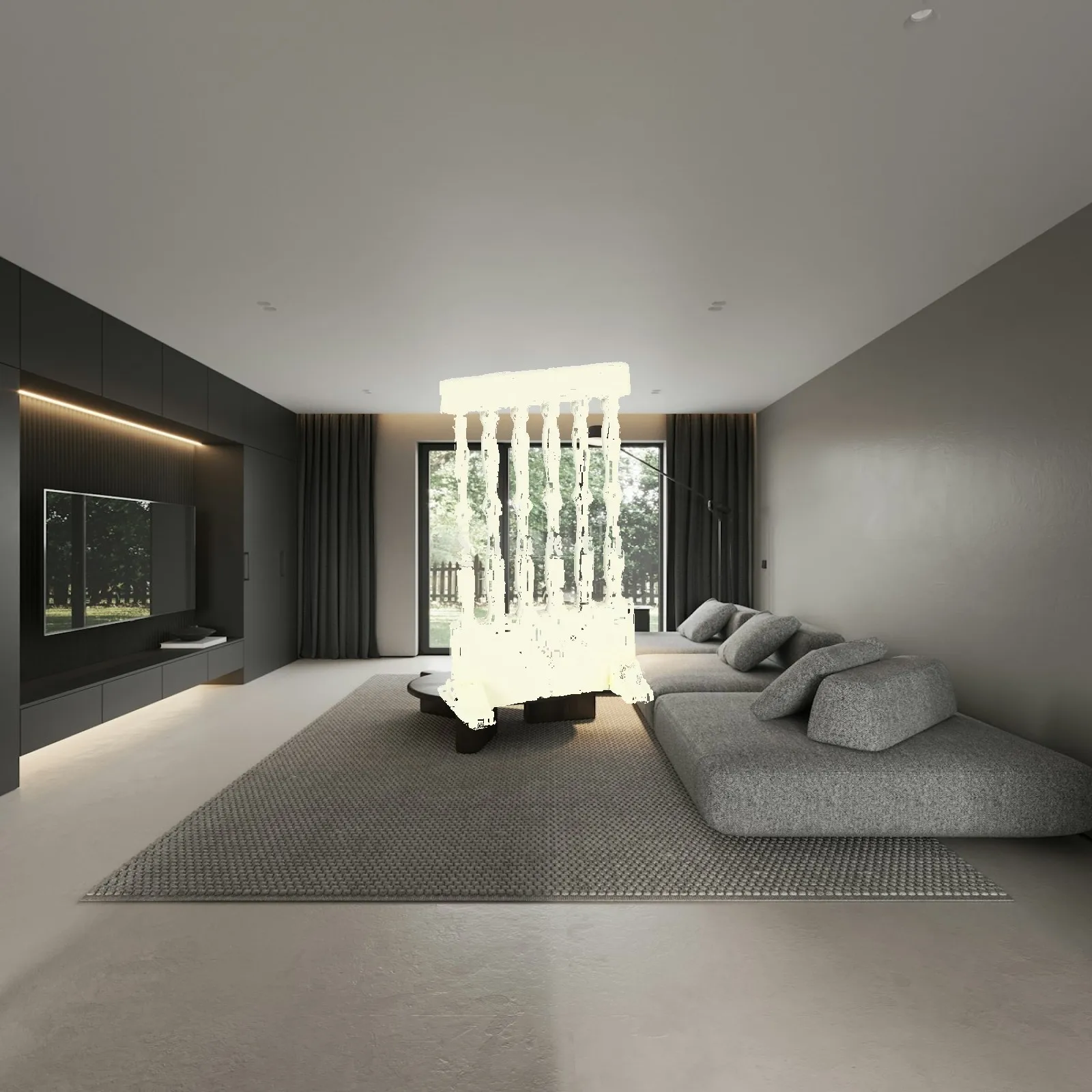 Divisor de habitaciones de madera para casa de muñecas en miniatura - imagen 5