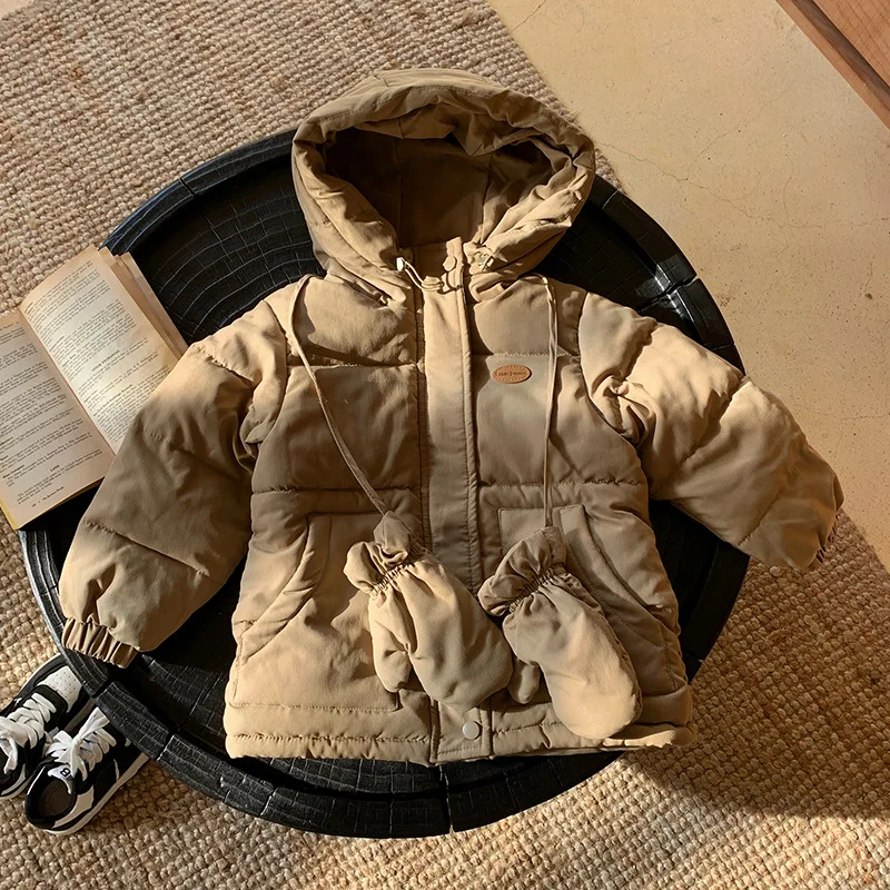 Milangel – Parka de invierno con forro de piel para niños - imagen 4