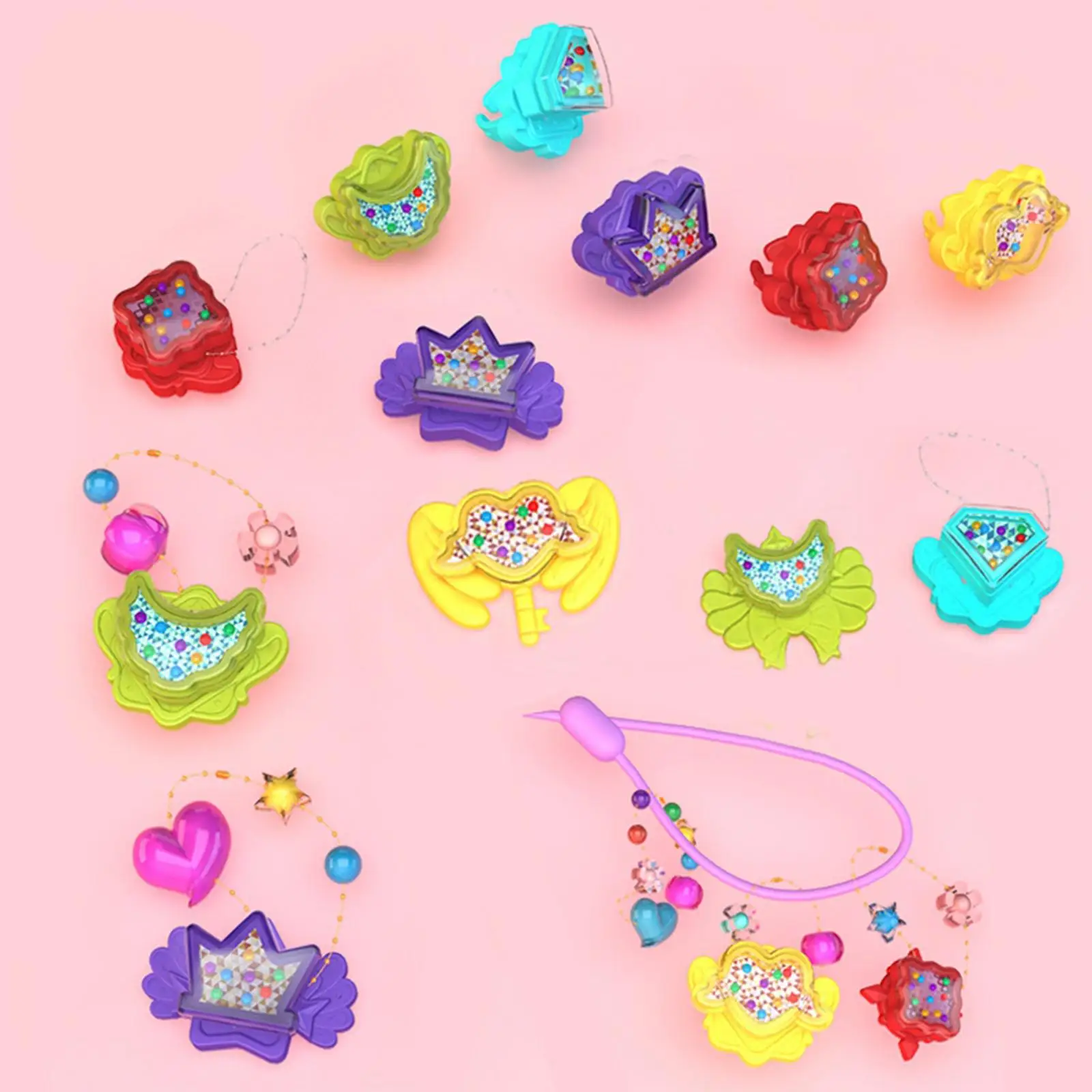 Set de joyería infantil para niñas: kit de manualidades - imagen 5