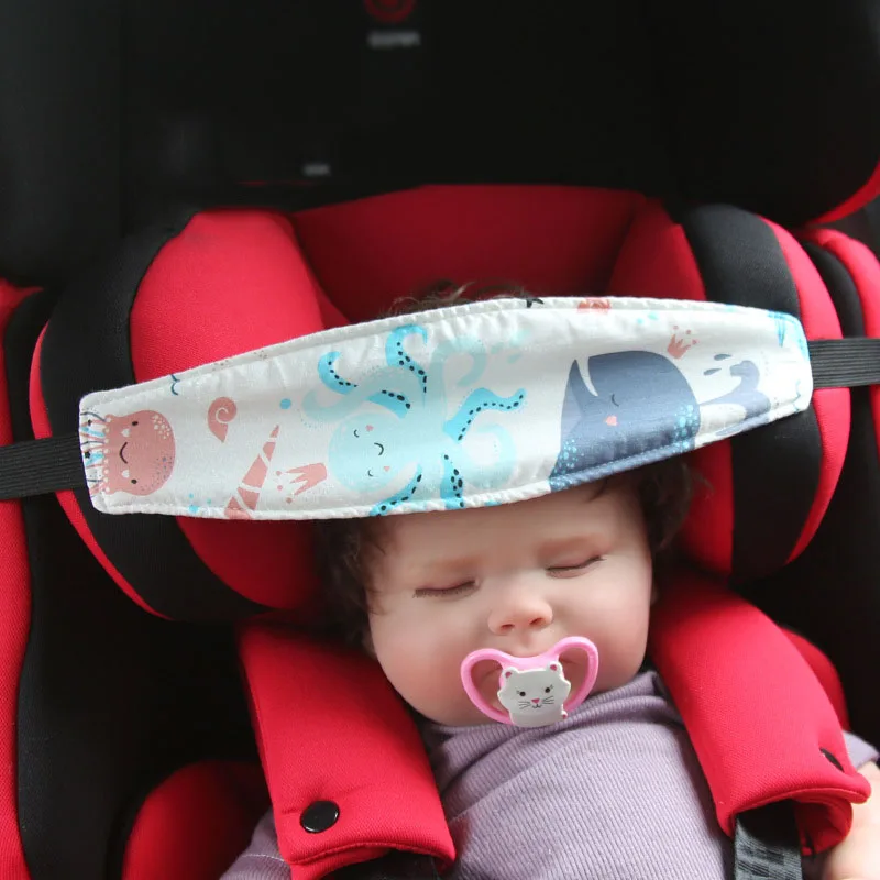 Asiento de coche para bebé con soporte de cabeza y arnés seguro - imagen 4
