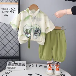 Conjunto de verano para bebé: camisa manga corta y pantalón corto