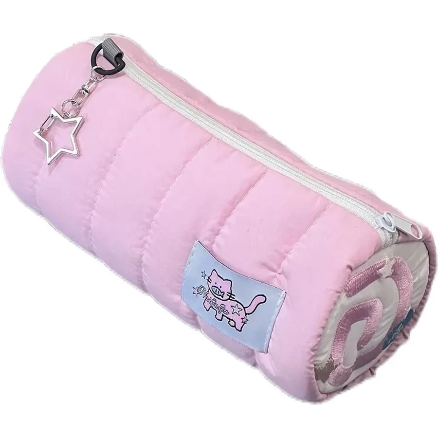 Estuche escolar infantil rosa Kawaii con capacidad para lápices - imagen 3