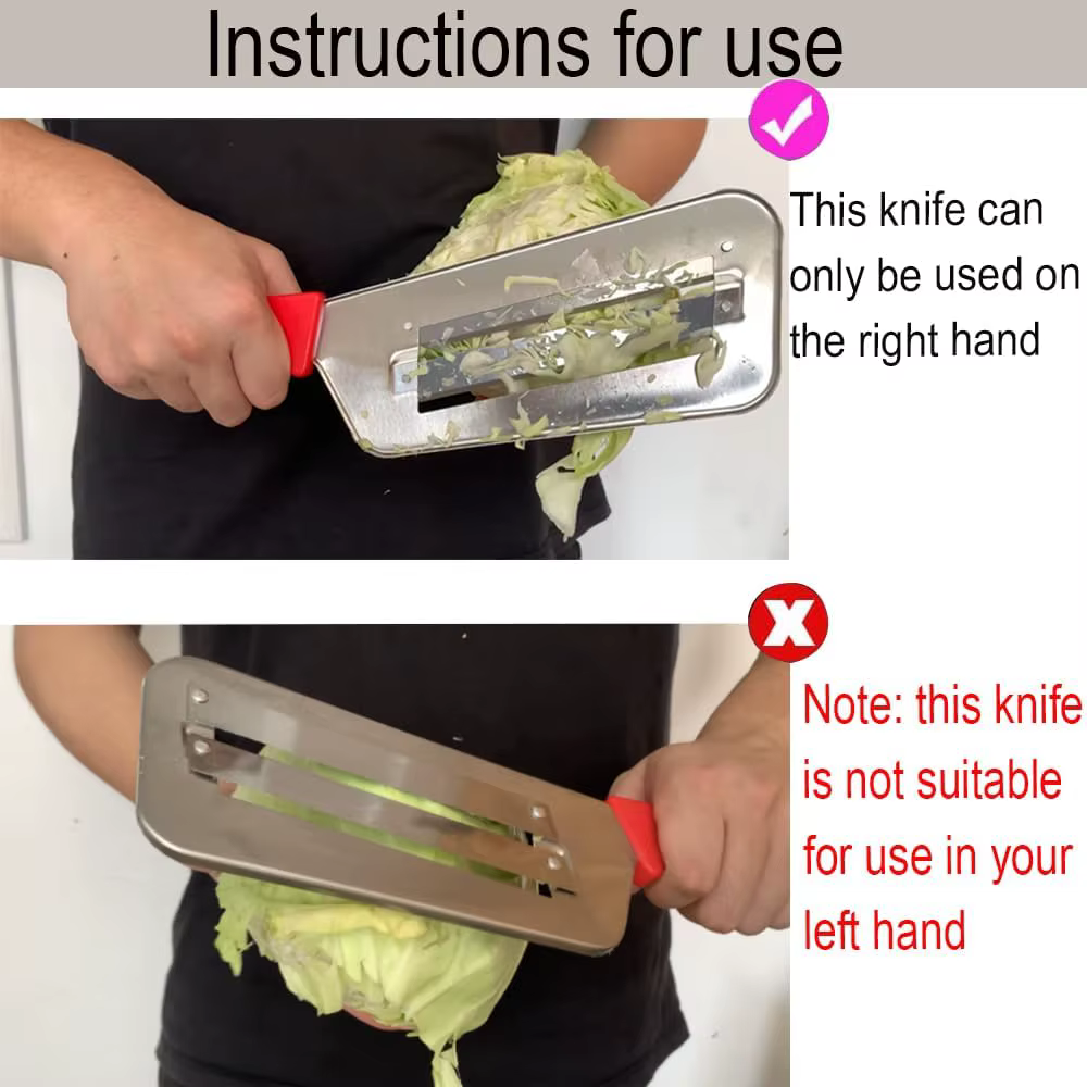 Rallador de verduras doble hoja para cortar repollo y lechuga - imagen 4