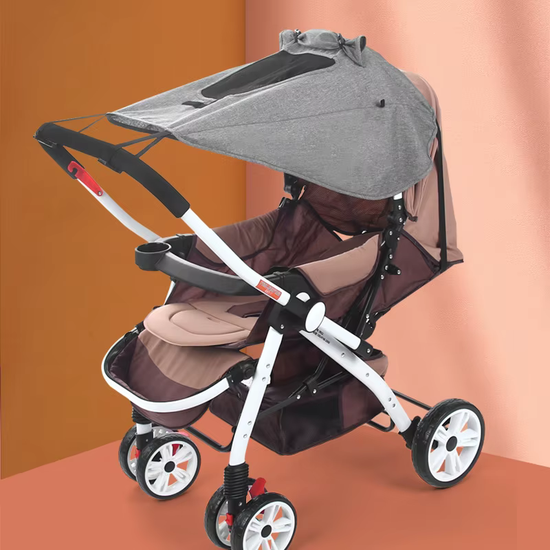 Accesorios universales para cochecito de bebé con parasol UV y visor - imagen 3