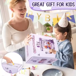 Máquina de garra infantil con mini expendedor de unicornios sonoro