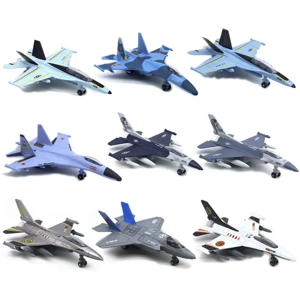 Avión de metal con luz y sonido – Réplica F16 de colección para niños - imagen 5