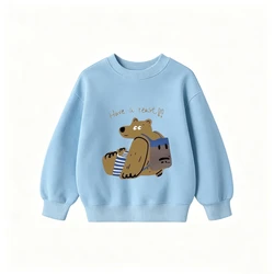 Sudadera de cuello redondo para bebé, manga larga primavera y otoño