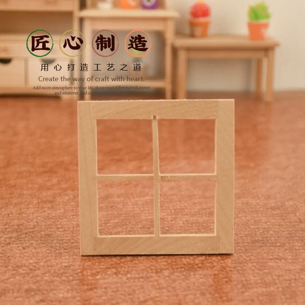 Puerta blanca abatible para casa de muñecas – Escala 1:12 - imagen 4
