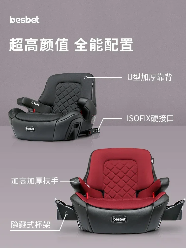 Besbet Asiento elevador para coche de niños – cojines cómodos - imagen 5