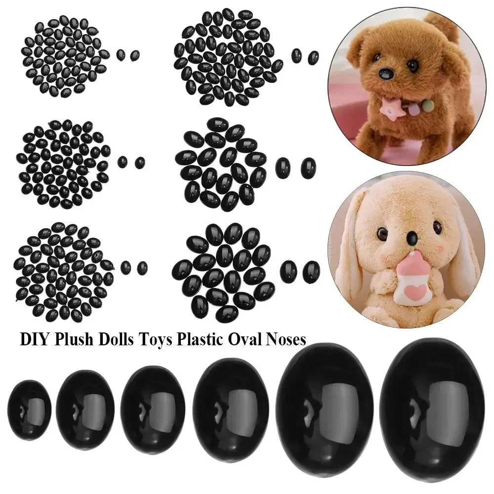 Ojos de seguridad para peluches y muñecos de tela en plástico negro - imagen 2
