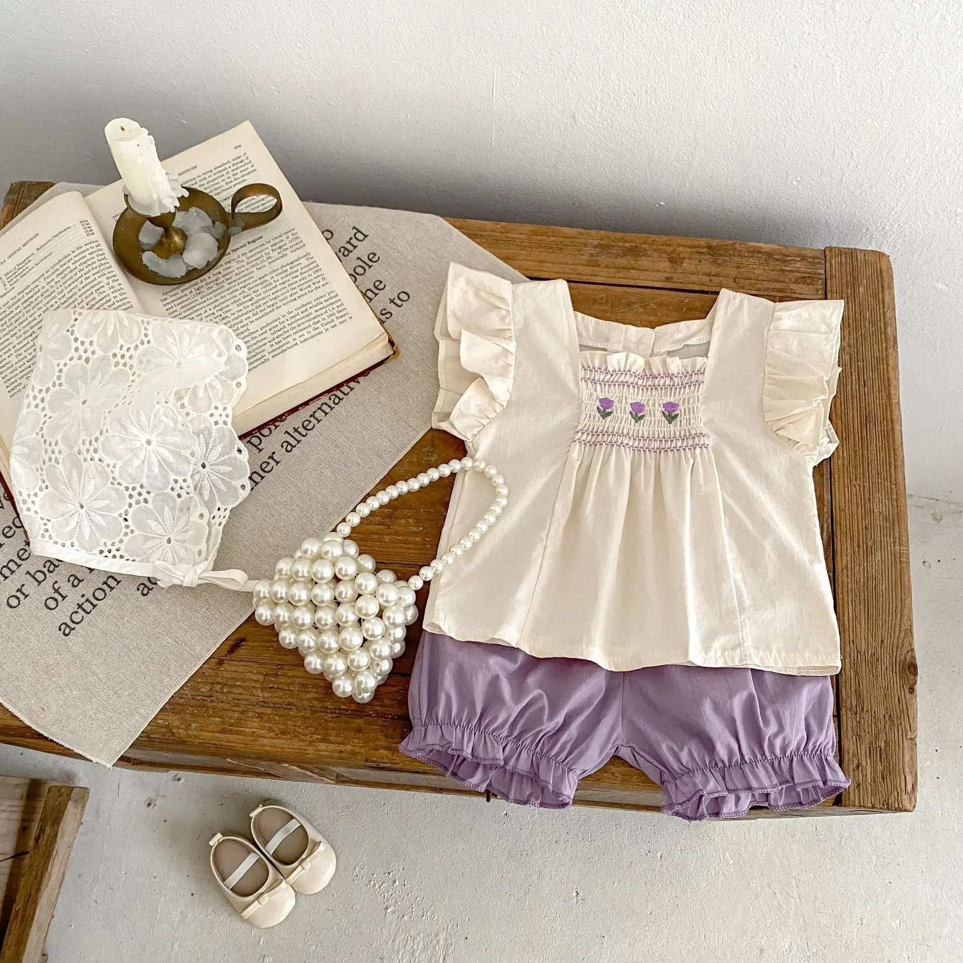 Conjunto MILANCEL para niña 0-3 años: top y short de tul - imagen 2