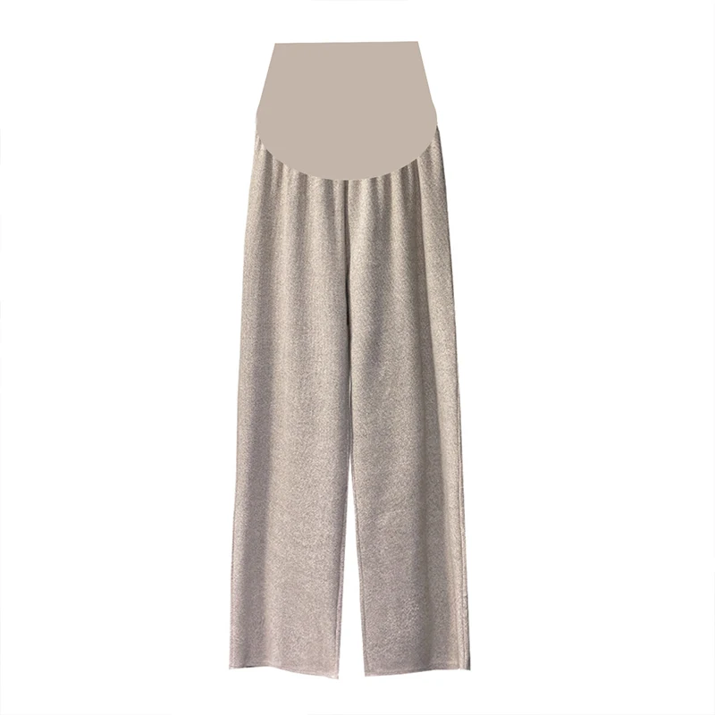 Pantalón premamá de velludo grueso y cálido – Tiro alto para invierno