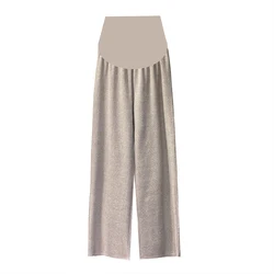 Pantalón premamá de velludo grueso y cálido – Tiro alto para invierno