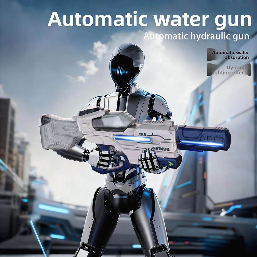 Pistola de agua Kmoist en uso en la playa