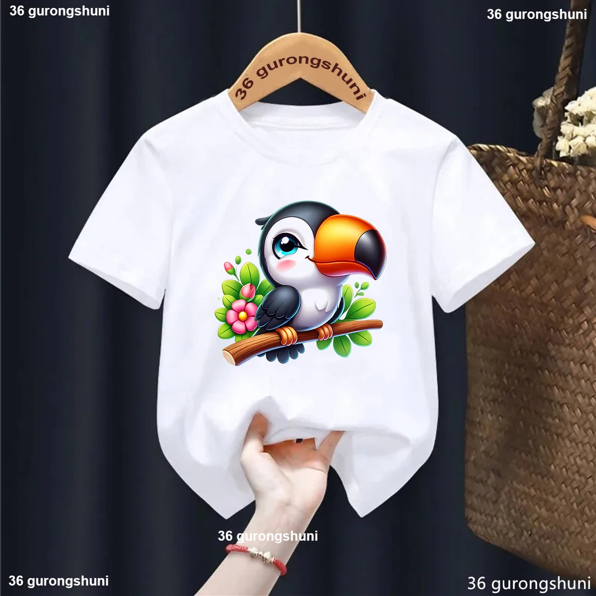 Camiseta de algodón arcoíris para niño - Verano - imagen 3