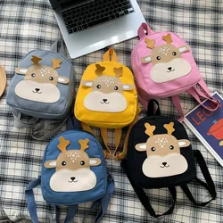 Mochila escolar infantil de felpa con osito 3D para niños y niñas