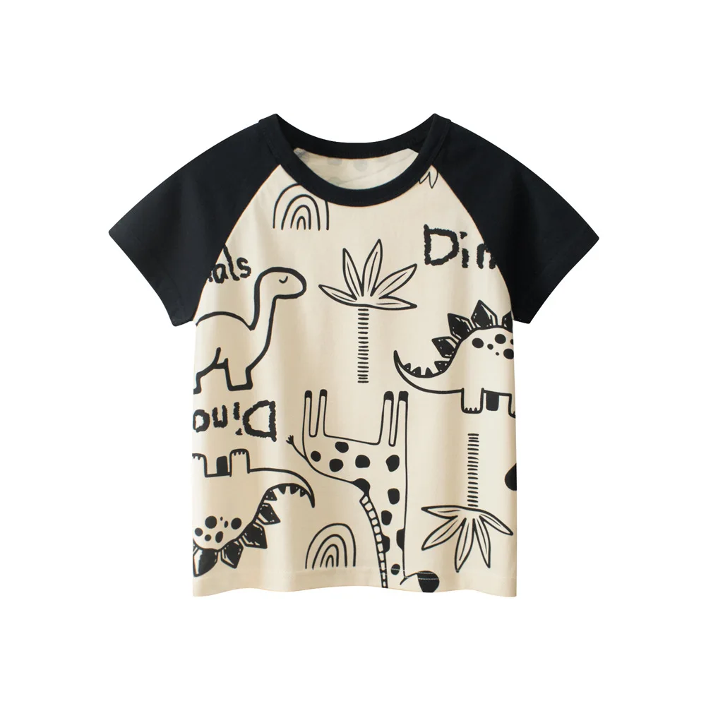 Camisetas de niño de manga corta con estampado y raglán - imagen 5
