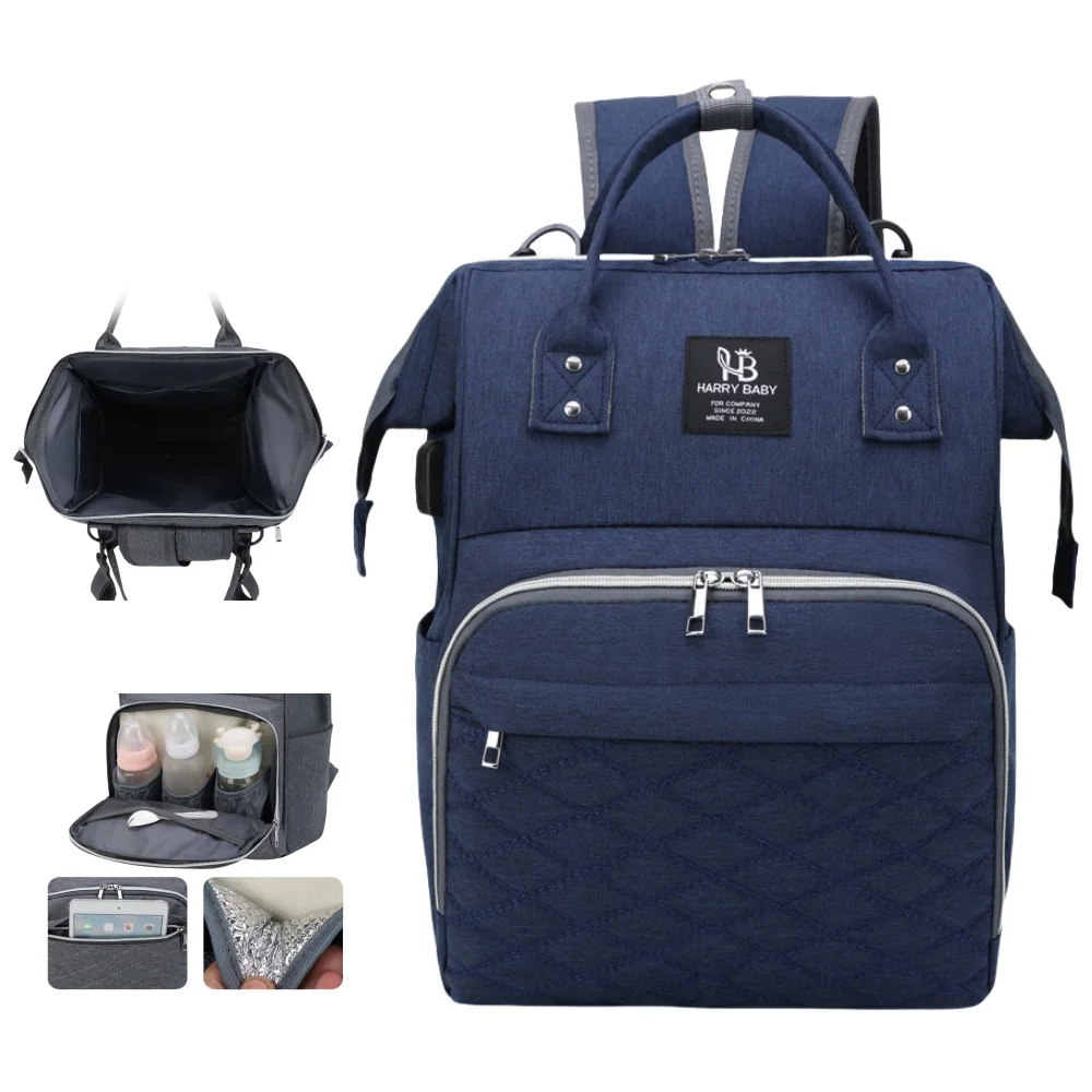 Bolsa de pañales impermeable para mamá y bebé, ligera - imagen 3