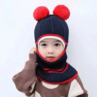 Gorro de punto con bufanda – Cálido y protección invierno - imagen 4