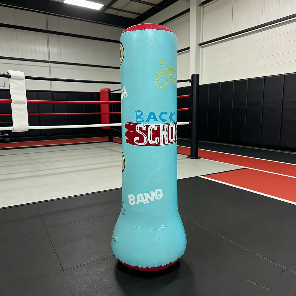 Saco de boxeo inflable infantil con juego interactivo