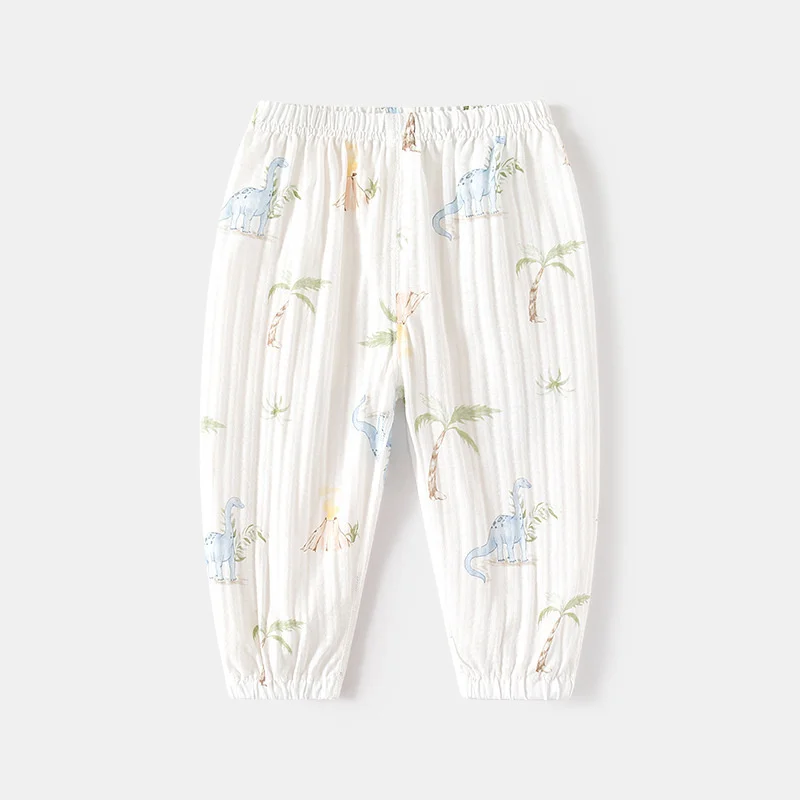 Lawadka pantalones acampanados de verano en algodón con estampado