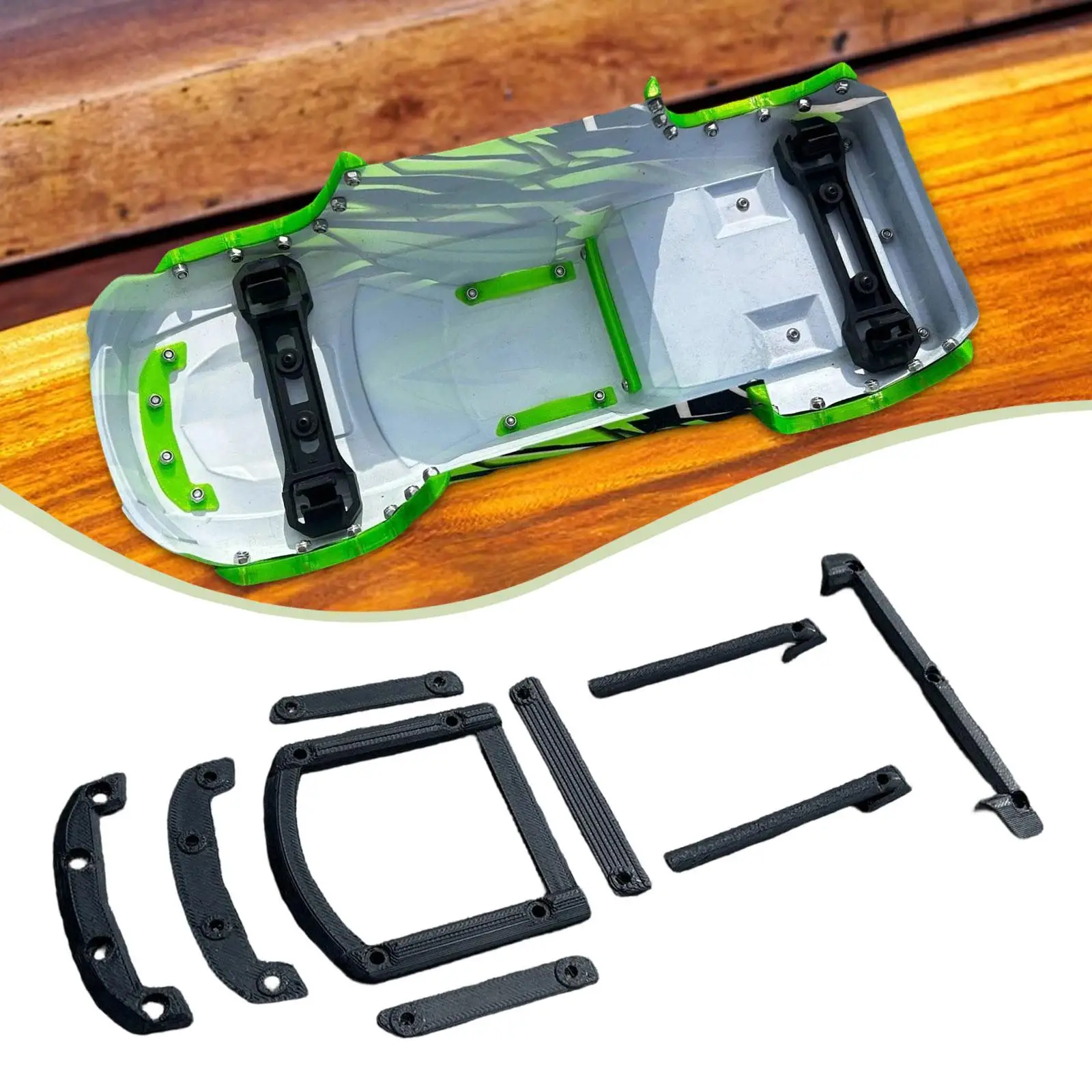 Kit de barra antivuelco Mini Maxx para techo y capó negro - imagen 4