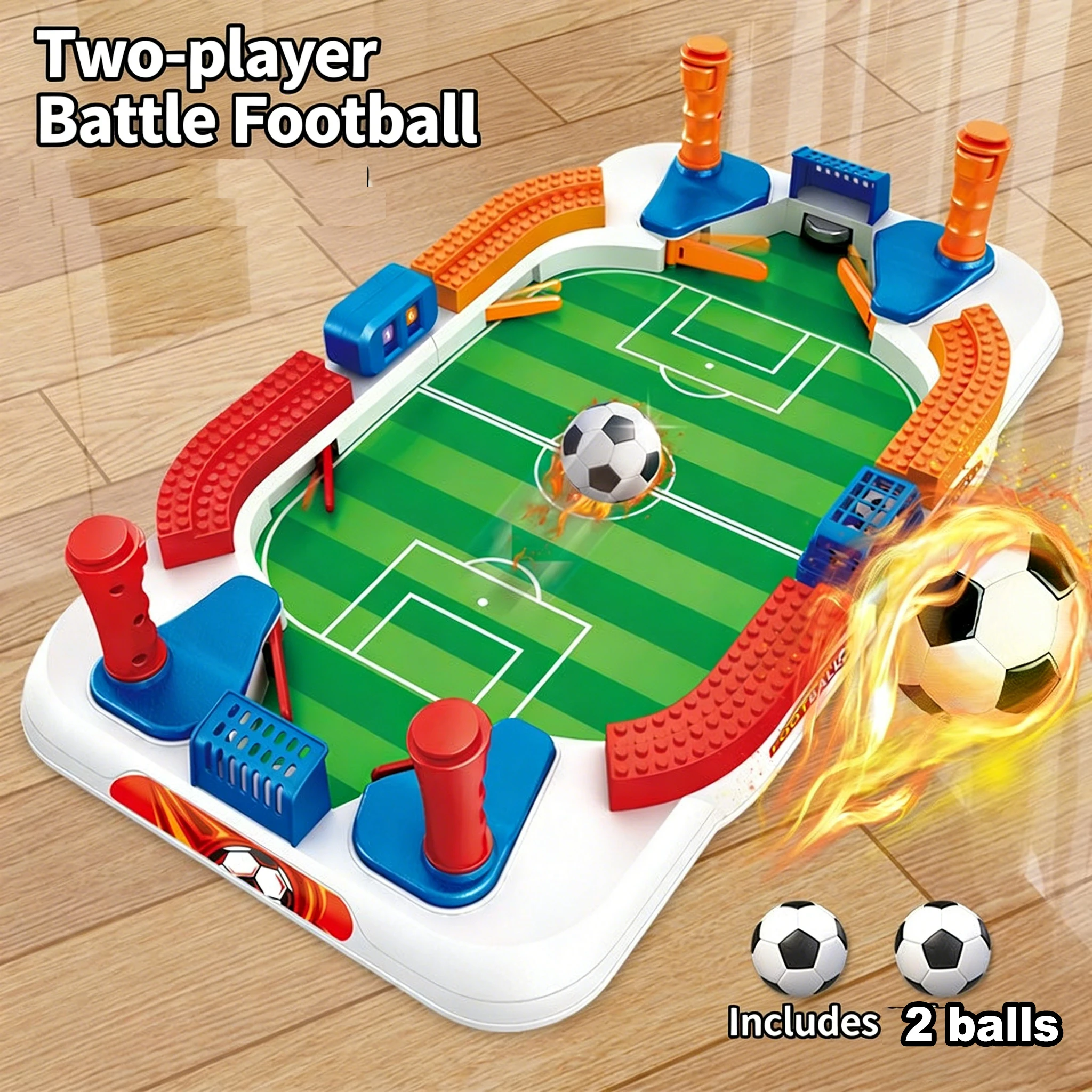 Fútbol de mesa portátil multijuego para niños, interior y exterior - imagen 2