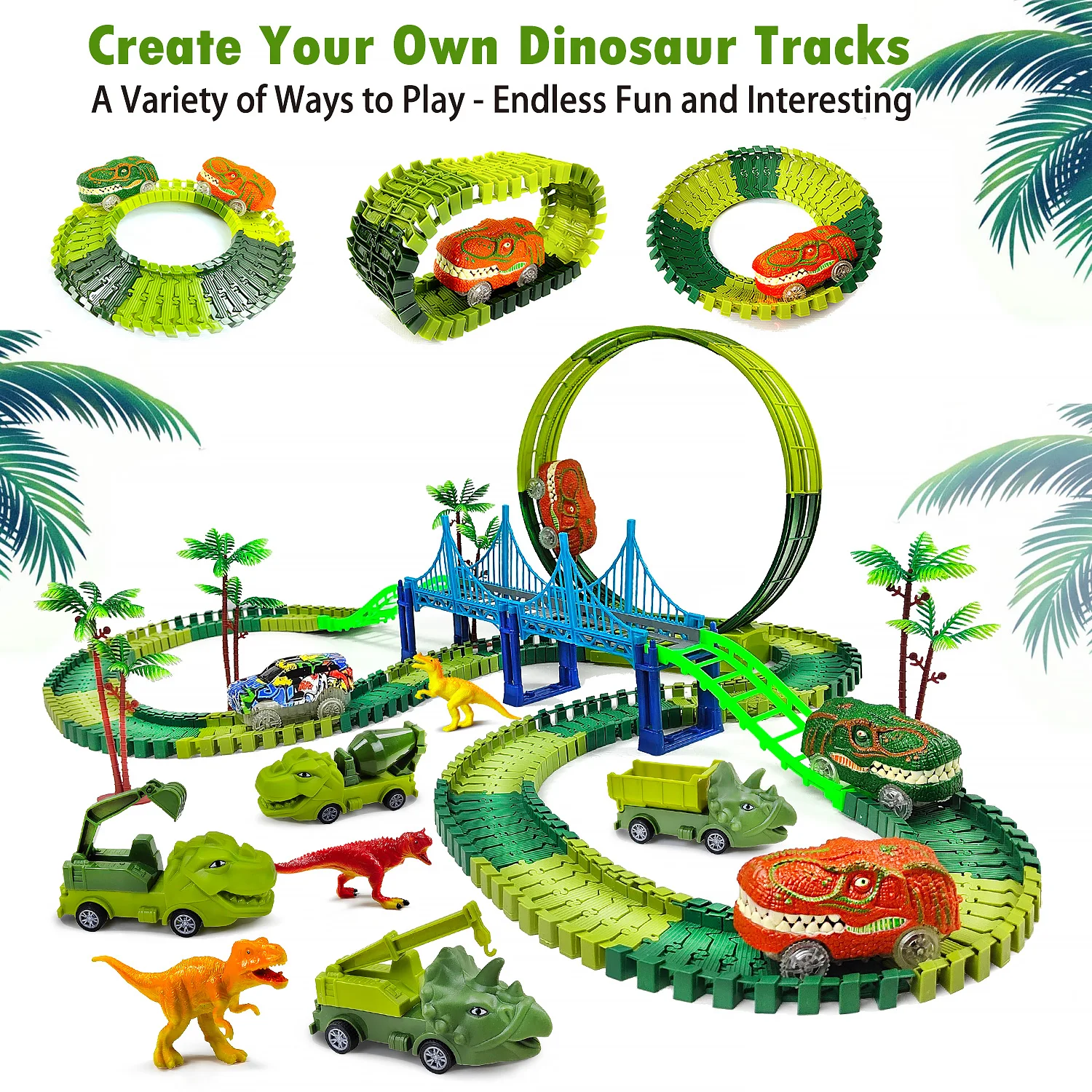 Tema de dinosaurios y luces